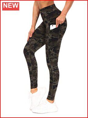 High Waist Yoga Pants Athletic Leggings with Pockets Tummy Control